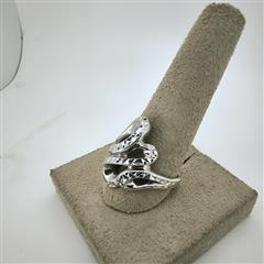 Unisex Silver Ring 925 Silver 5.5g Size:8